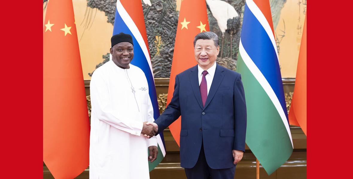 習(xí)近平會(huì)見岡比亞總統(tǒng)巴羅