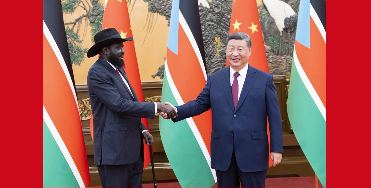 習(xí)近平會(huì)見南蘇丹總統(tǒng)基爾